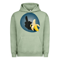 Pigment Oil Green Dirty Joke Halloween Costume Joke Middle Finger Banana Urban Hoodie - lanVoArt
