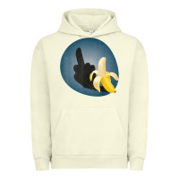 Pigment Pistachio Dirty Joke Halloween Costume Joke Middle Finger Banana Urban Hoodie - lanVoArt
