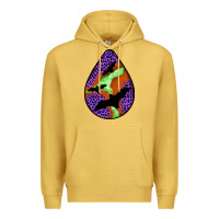 Antique Gold halloween bat  teardrop Premium Hoodie - BundleAndBundleShop