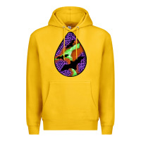 Lemon halloween bat  teardrop Premium Hoodie - BundleAndBundleShop