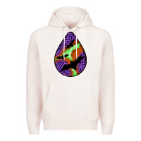 Pale Pink halloween bat  teardrop Premium Hoodie - BundleAndBundleShop