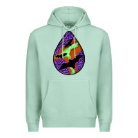 Seafoam halloween bat  teardrop Premium Hoodie - BundleAndBundleShop