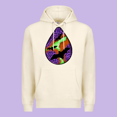 Halloween Bat  Teardrop Premium Hoodie Designed By Bundleandbundleshop