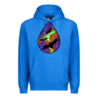 True Royal halloween bat  teardrop Premium Hoodie - BundleAndBundleShop