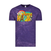 Cloud Purple Choose happy Vintage Tee - NancyCooperArtShop