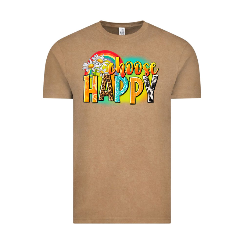 Choose Happy Vintage Tee by NancyCooperArtShop | Teevron