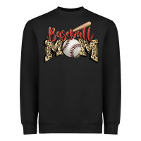 Black baseball mom Heavyweight Sweatshirt - FaDigitalArtStudio