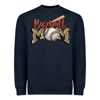 Navy baseball mom Heavyweight Sweatshirt - FaDigitalArtStudio