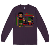Plum i am black history black boy  juneteenth Long Sleeve Tee - CowGirlArtShop