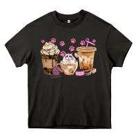 Asphalt cat coffee cups with paw bbs Heavy Core Tee - BundleAndBundleShop