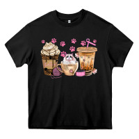 Black cat coffee cups with paw bbs Heavy Core Tee - BundleAndBundleShop