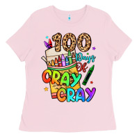 Bubblegum Pink 100 days of cray cray Ladies Tee - LillyAllenDesigns