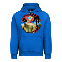 Cobalt coconut drink colorful leopard Urban Hoodie - BarkalooDesign
