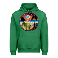 Emerald coconut drink colorful leopard Urban Hoodie - BarkalooDesign