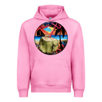 Fuchsia Pink coconut drink colorful leopard Urban Hoodie - BarkalooDesign