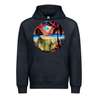 Navy coconut drink colorful leopard Urban Hoodie - BarkalooDesign