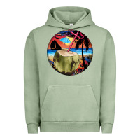Pigment Oil Green coconut drink colorful leopard Urban Hoodie - BarkalooDesign