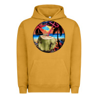 Pigment Peanut Butter coconut drink colorful leopard Urban Hoodie - BarkalooDesign