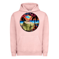 Pigment Salmon coconut drink colorful leopard Urban Hoodie - BarkalooDesign