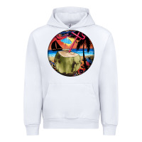 White coconut drink colorful leopard Urban Hoodie - BarkalooDesign