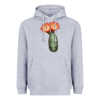 Heather Grey King Cup Cactus Heavyweight Hoodie - LillyAllenDesigns
