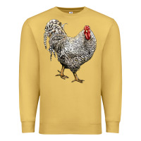 Antique Gold dominique rooster Premium Sweatshirt - LillyAllenDesigns
