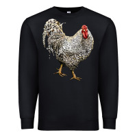 Black dominique rooster Premium Sweatshirt - LillyAllenDesigns