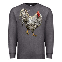 Charcoal Heather dominique rooster Premium Sweatshirt - LillyAllenDesigns