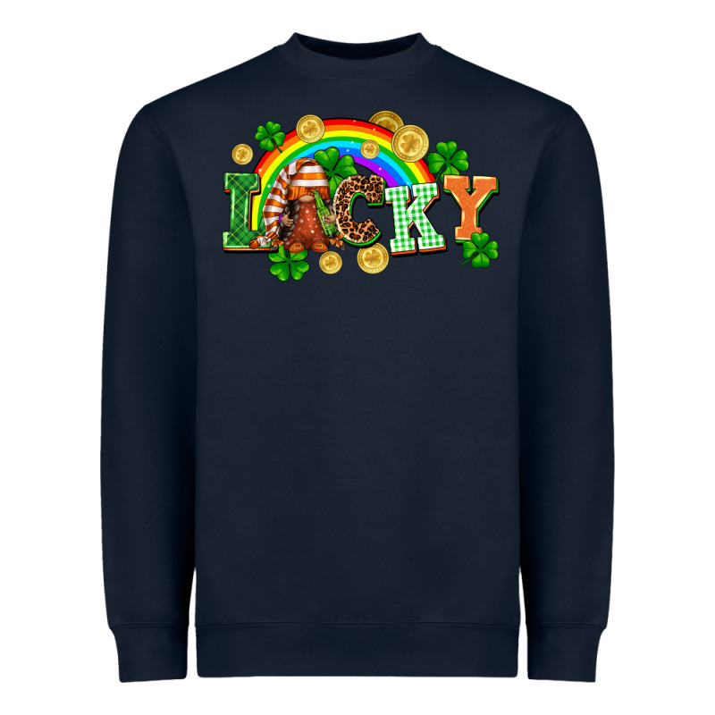 Lucky Gnome St. Patricks Day Heavyweight Sweatshirt by FaDigitalArtStudio | Teevron