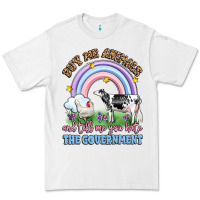 White buy me animals and tell me you hate the government Premium Tee - LillyAllenDesigns