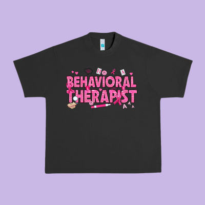Breast Cancer Behavioral Therapist Urban Heavy Tee Designed By Texasbilliewilder