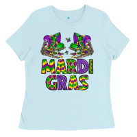 Baby Blue mardi gras Ladies Tee - LillyAllenDesigns