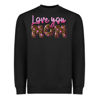 Black Love you mom Mother's Day Heavyweight Sweatshirt - FaDigitalArtStudio