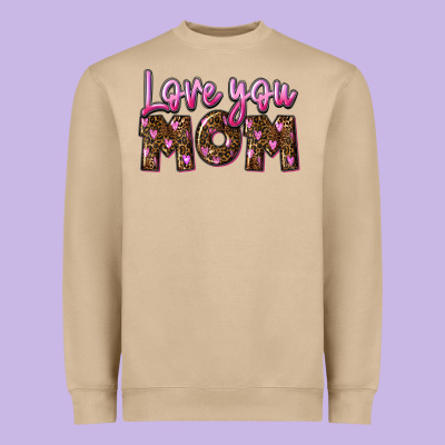 Love You Mom Mother's Day Heavyweight Sweatshirt Designed By Fadigitalartstudio