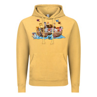 Vintage Mustard noahs ark Vintage Hoodie - texasbilliewilder