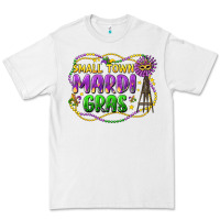 White small town mardi gras Premium Tee - LillyAllenDesigns