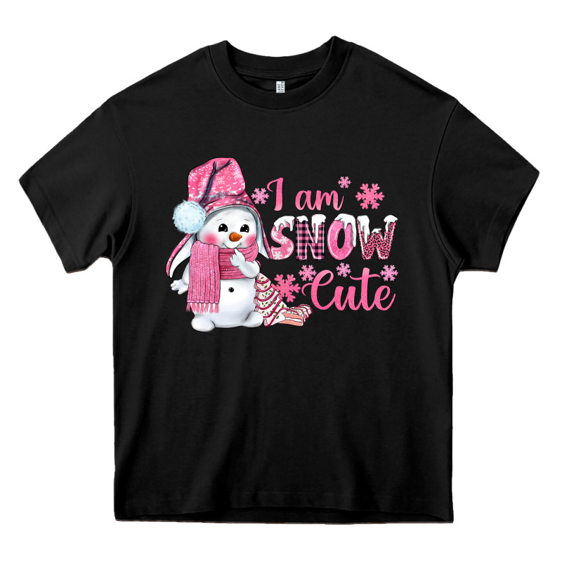 I Am Snow Cute Pink Bbs Heavy Core Tee by BundleAndBundleShop | Teevron