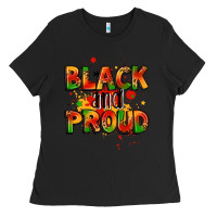 Black black and proud Ladies Tee - LillyAllenDesigns