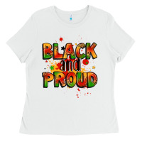 White black and proud Ladies Tee - LillyAllenDesigns