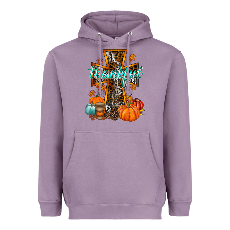 Thankful Cross Heavyweight Hoodie by RacoonDesign | Teevron