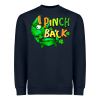 Navy I pinch back with crab st. patricks day Heavyweight Sweatshirt - FaDigitalArtStudio