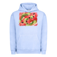 Pigment Grape Ice watermelon strawberry kiwi background Urban Hoodie - BarkalooDesign