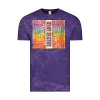 Cloud Purple Love is love Pride LGBTQ+ Vintage Tee - NancyCooperArtShop