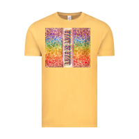 Vintage Mustard Love is love Pride LGBTQ+ Vintage Tee - NancyCooperArtShop