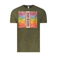 Vintage Olive Love is love Pride LGBTQ+ Vintage Tee - NancyCooperArtShop