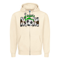 Sandshell Soccer Mom Zipper Hoodie - CowhideDigitalArt