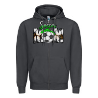 Smoke Soccer Mom Zipper Hoodie - CowhideDigitalArt