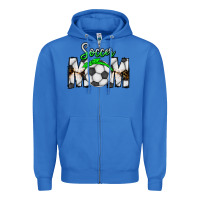 True Royal Soccer Mom Zipper Hoodie - CowhideDigitalArt