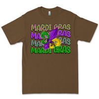 Cacao mardi gras with fleur de lis Premium Tee - LillyAllenDesigns