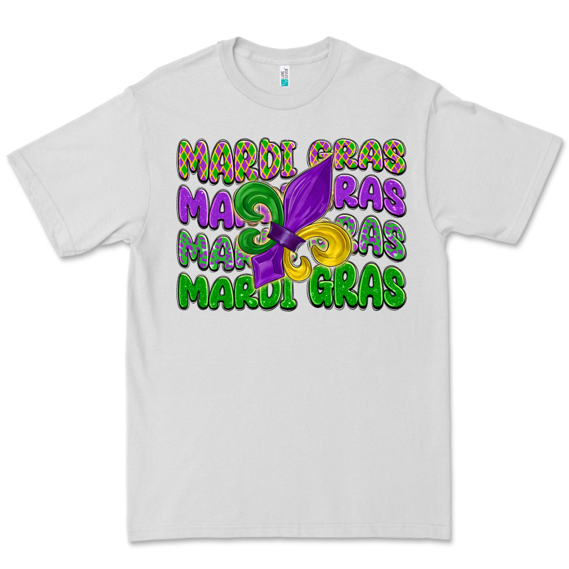 Mardi Gras With Fleur De Lis Premium Tee by LillyAllenDesigns | Teevron